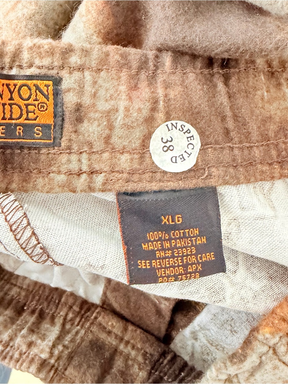 Canyon Guide Outfitters Deer Wildlife Print Lounge Pajama Pants Men’s XL Vintage - Picture 6 of 7